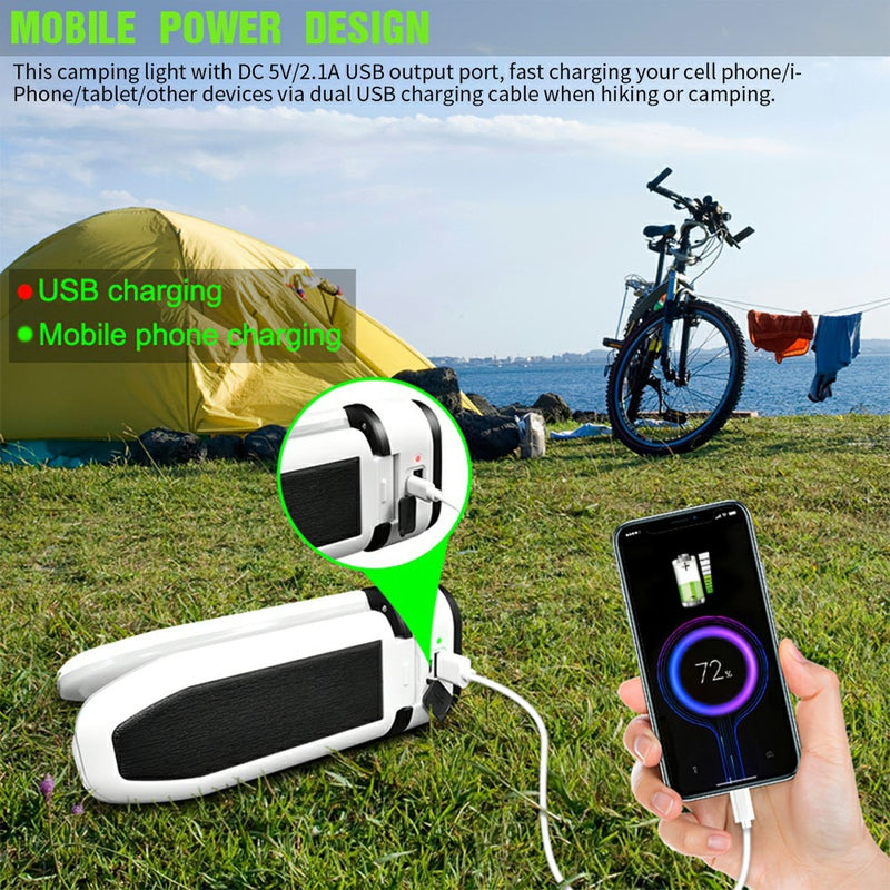 Rechargeable  LED Lantern Solar Light  Power Bank