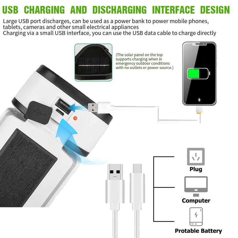 Rechargeable  LED Lantern Solar Light  Power Bank